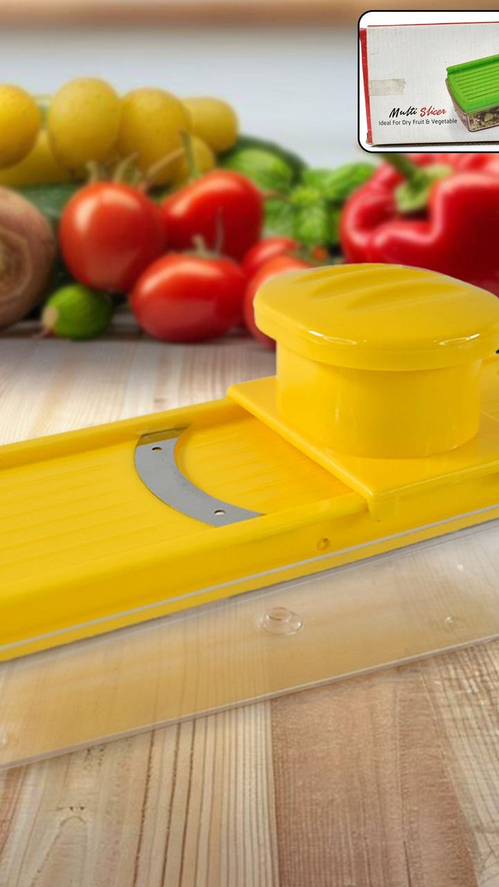Big Multipurpose Vegetable and Fruit Slicer (Yellow)