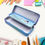 Thumbnail: Double Compartment Metal Pencil Box for Kids