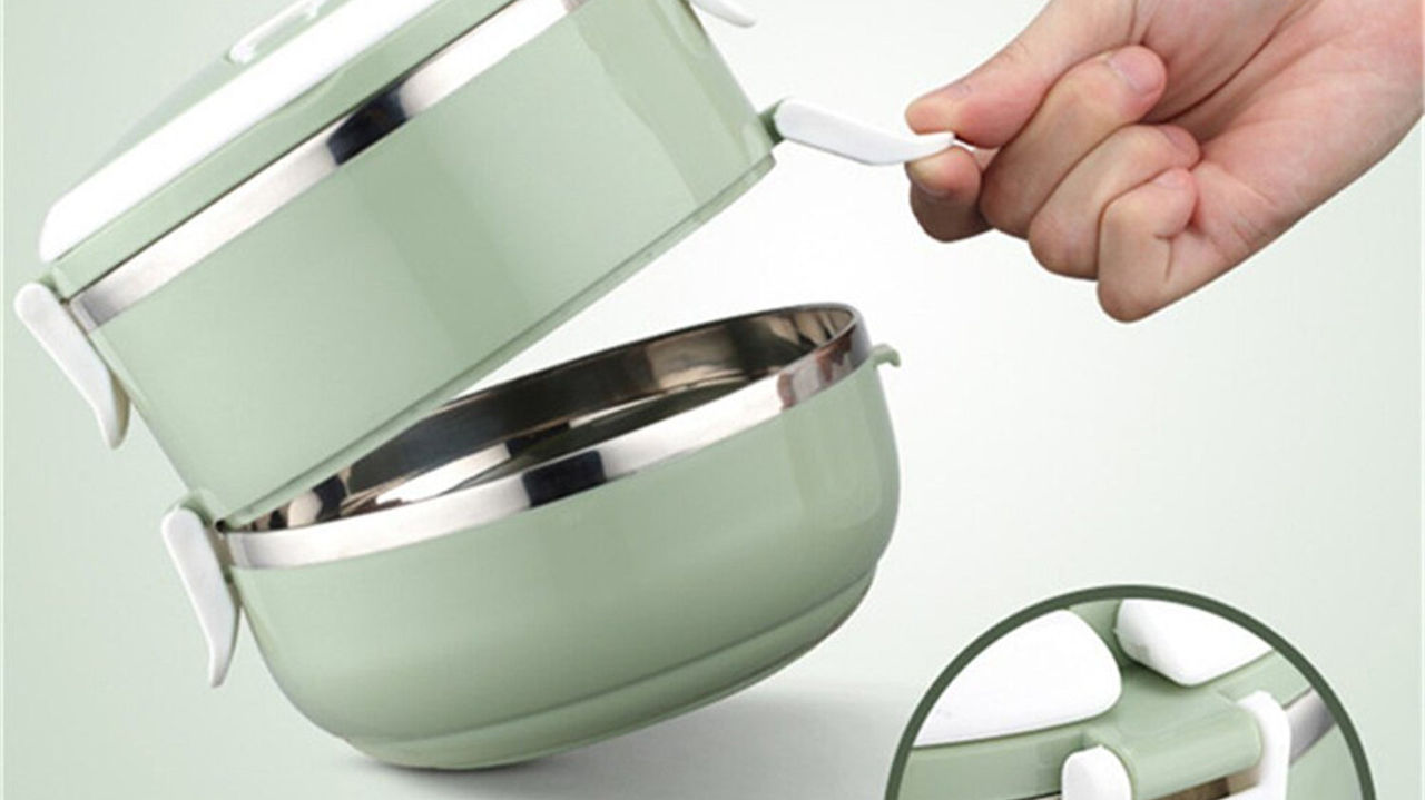 Multi Layer Stainless Steel Hot Lunch Box (2 Layer)