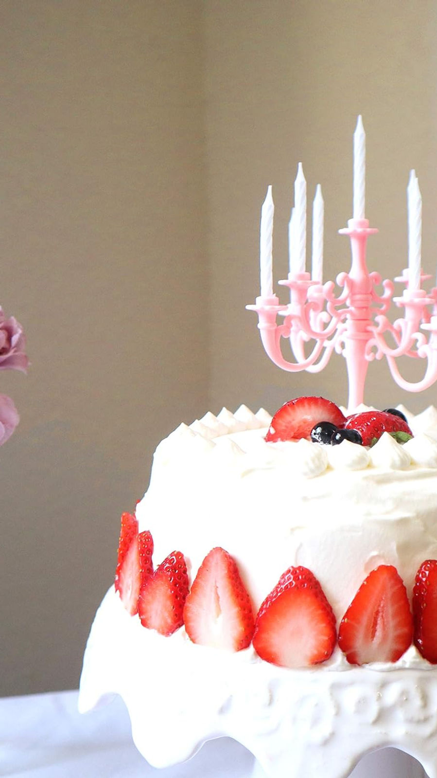Luxury Birthday Candle Set | Elegant Cake Toppers & Holders for Parties
