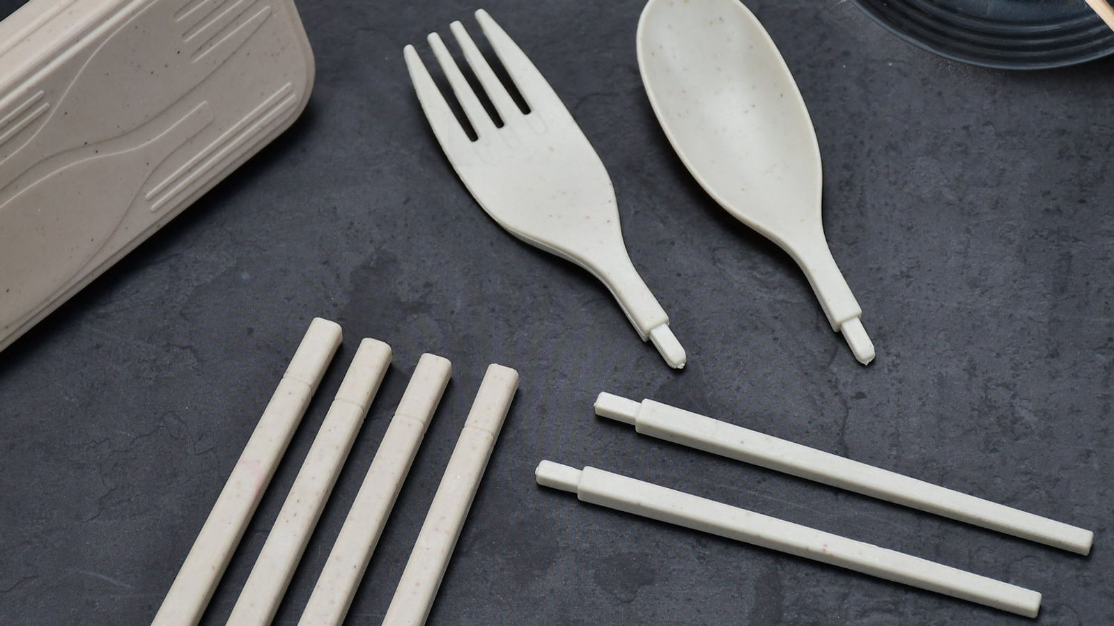 Spoon Fork Chopsticks Set Dinnerware 3PCS / Set Lunch Tableware