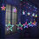 Thumbnail: 12 Stars LED Curtain String Lights with 8 Flashing Modes (Multicolor)