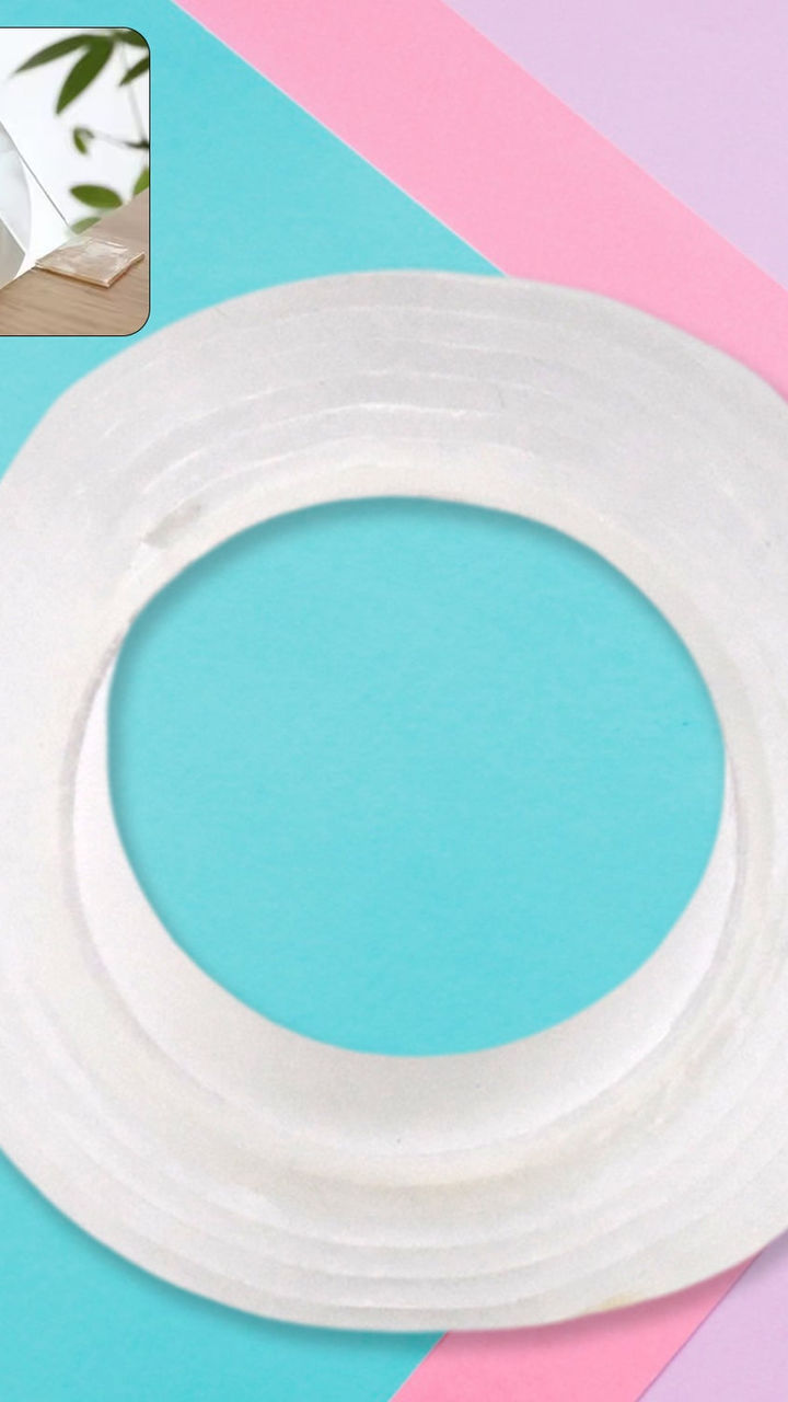 Thin Washable Reusable Double-Sided Adhesive Tape (6.5x3cm)