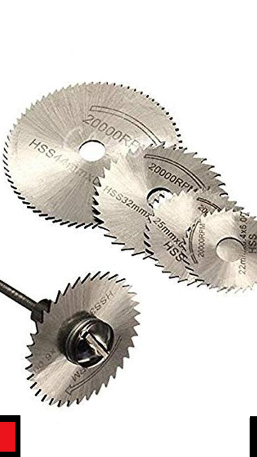 Thumbnail: 6-pcs Metal HSS Circular Saw Blade Set Cutting Discs