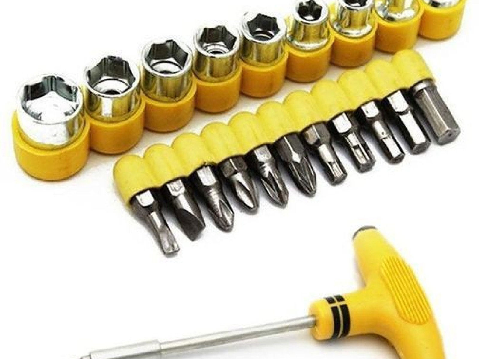 24-pcs T-shape Screwdriver & Socket Spanner Set