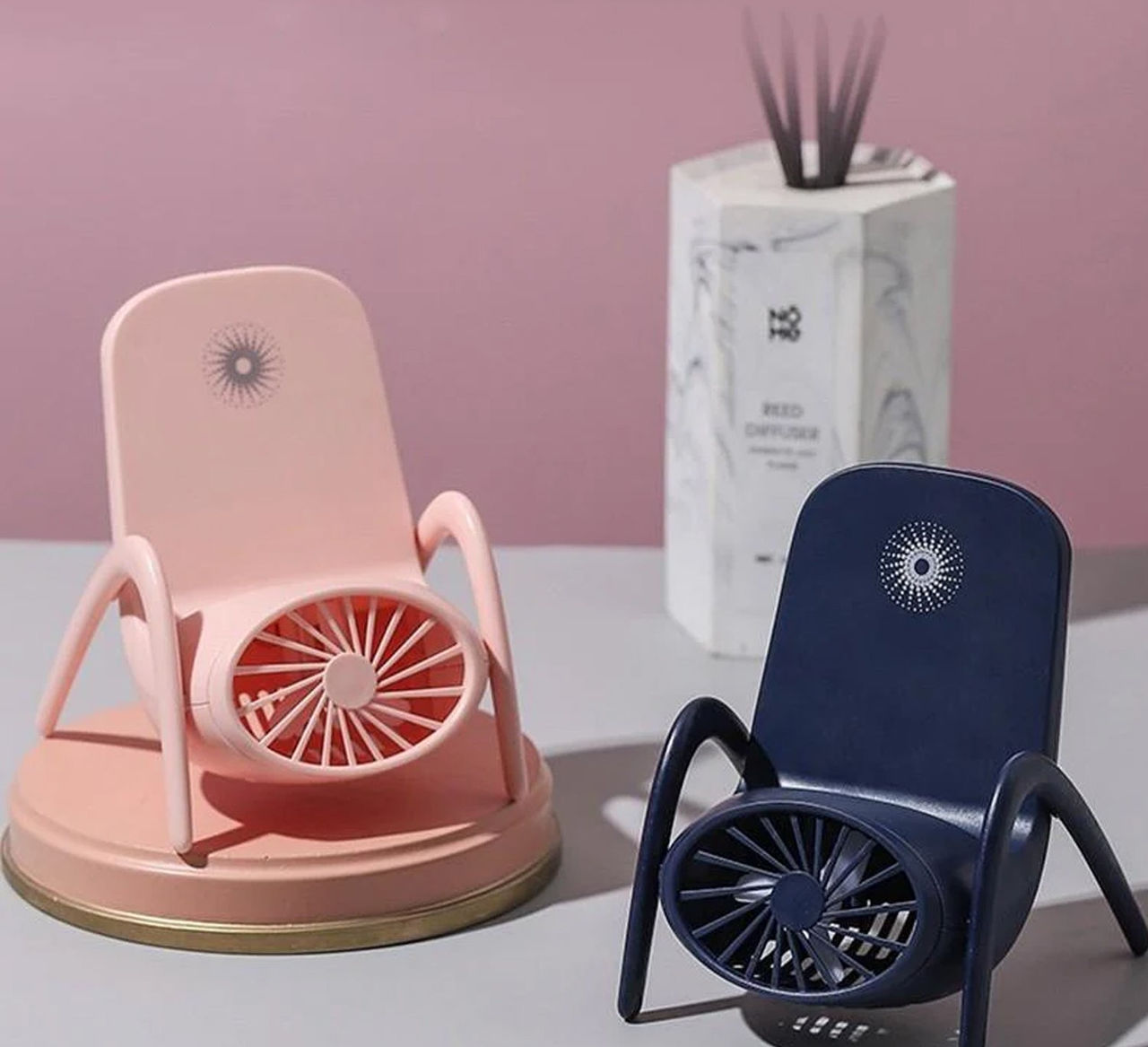 Portable Mobile Phone Holder Fan – Handheld, Multi-Function