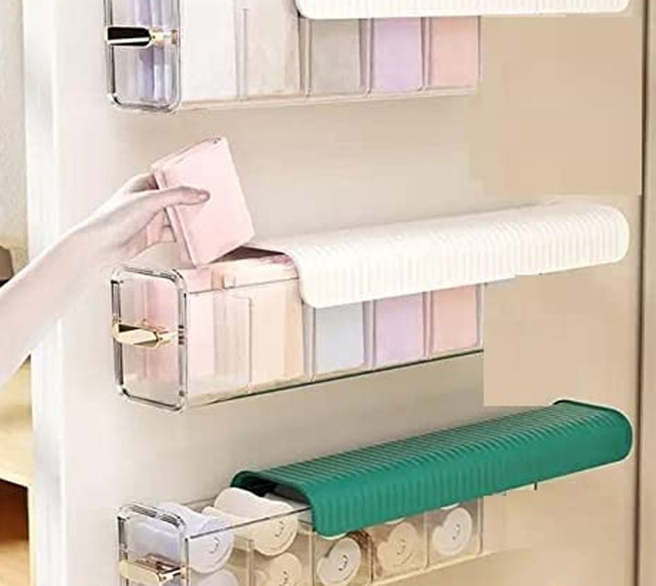 5-Cell Wall Mount Drawer Organizer for Socks & Lingerie