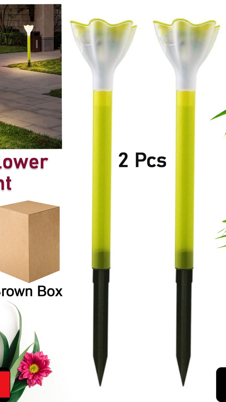 Street Light Solar Flowers Lights Road Light Flower Landscape Light