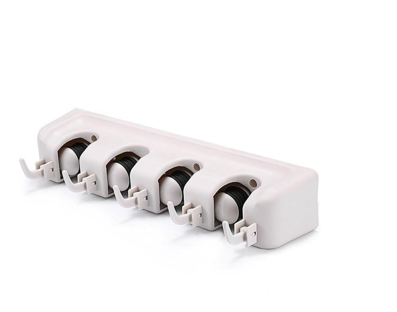 4-Layer Wall-Mounted Mop and Broom Holder