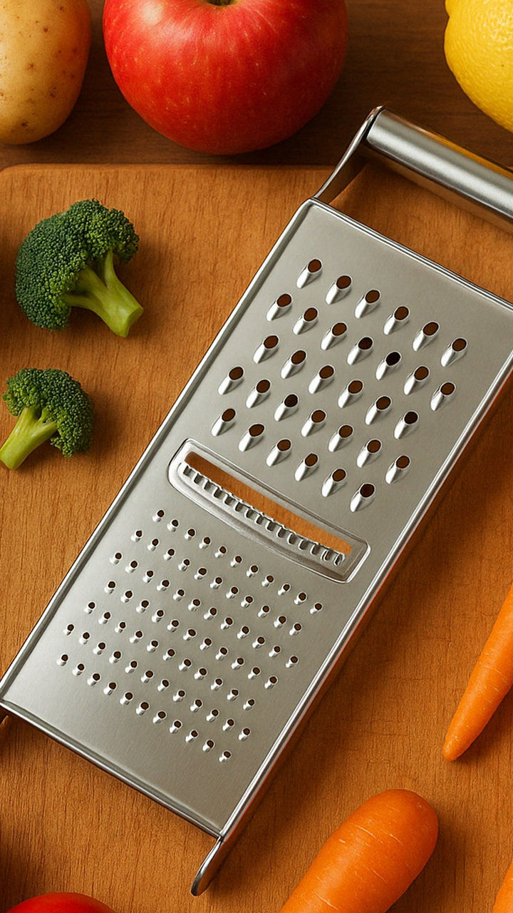 3-in-1 Stainless Steel Grater & Slicer