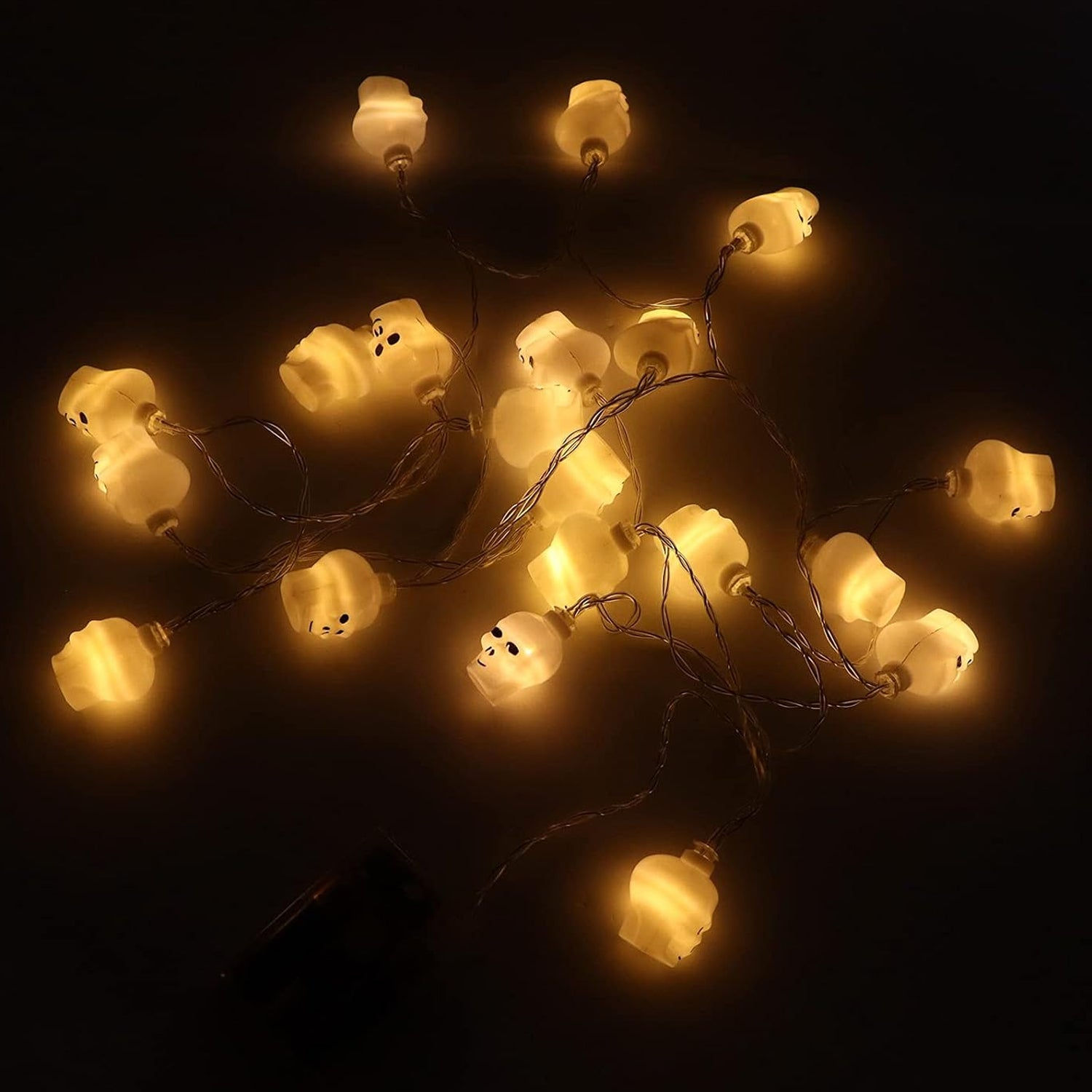 Halloween Decoration Outdoor Indoor Skeleton Head Skulls String Light Set