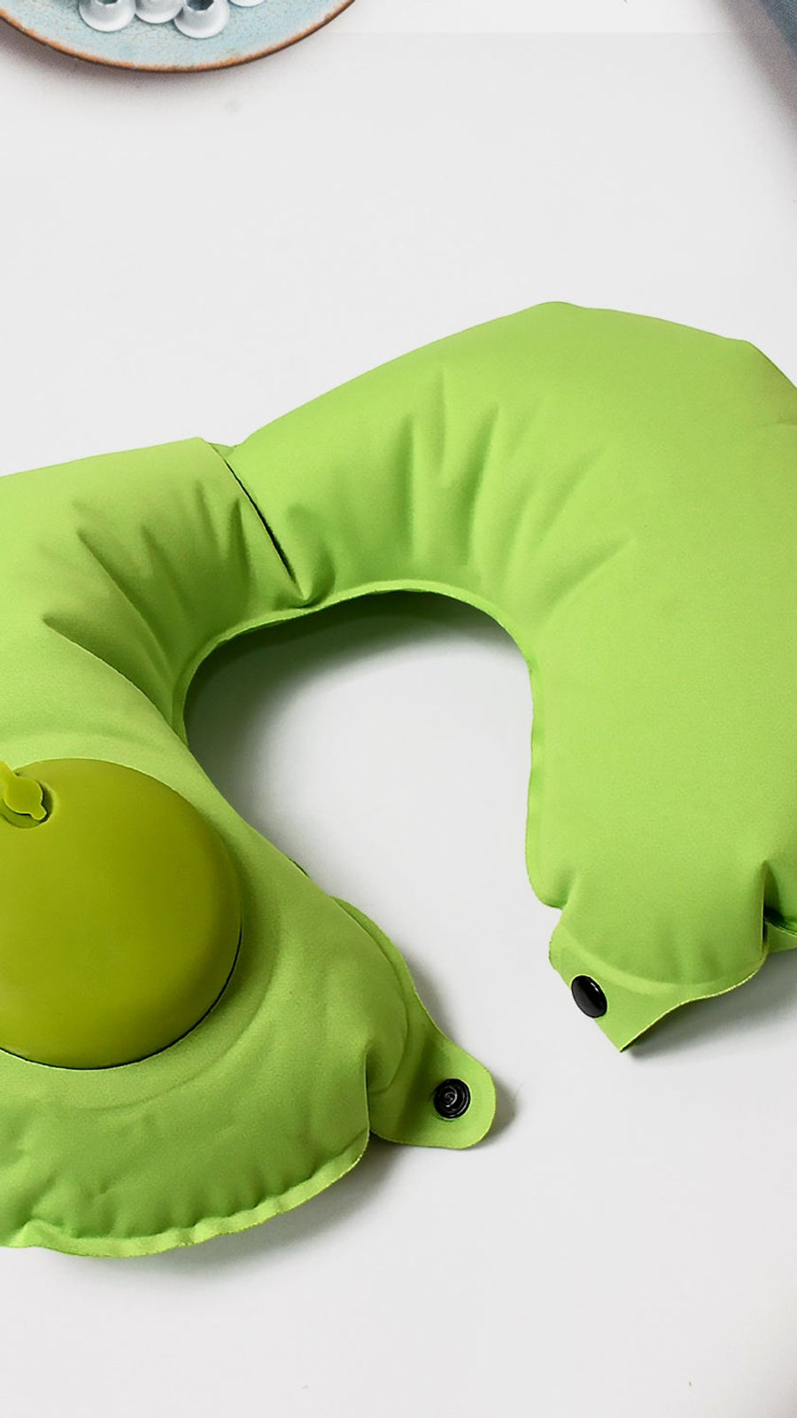Inflatable & Foldable, Pillow U Shape Air Cushion Travel Pillow (Mix Color)
