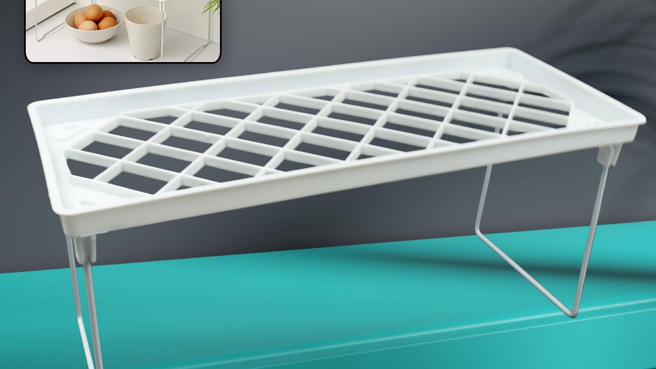 Folding Storage Organizer Stack Shelf Rack