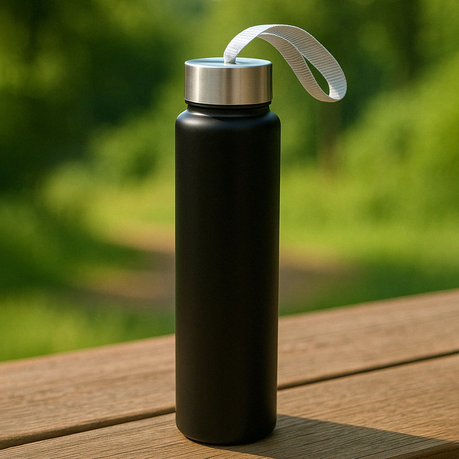 Portable Stainless Steel Water Bottle with Strap (250ML)