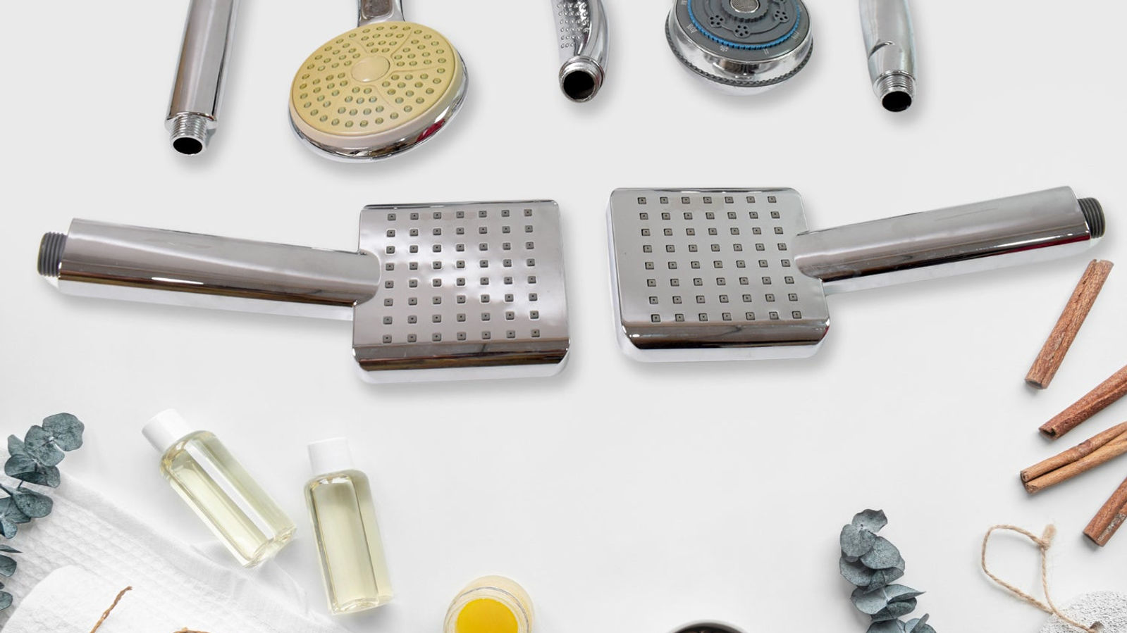 High-Pressure Handheld Plastic Shower Head (Mixed Design)