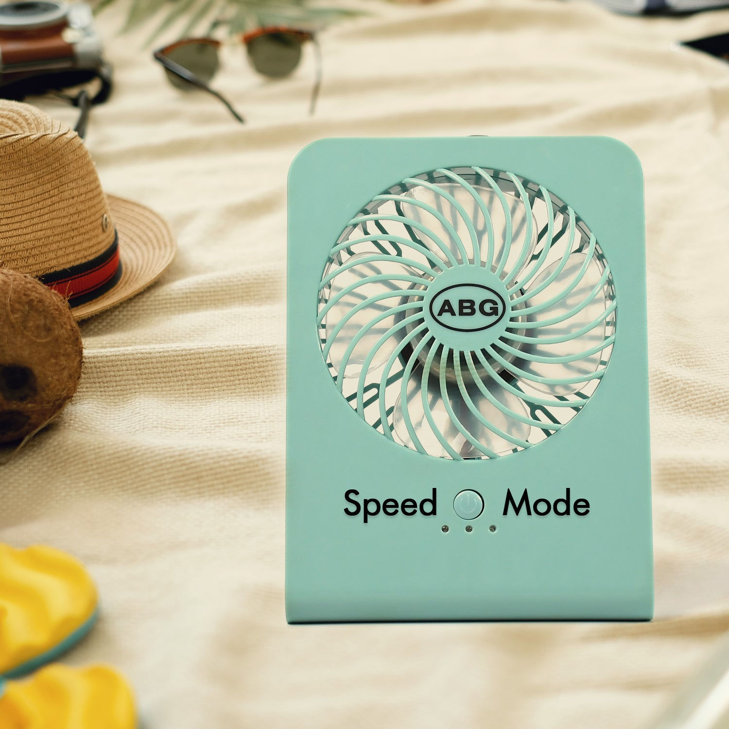 Portable Desk Fan – Big Table Fan with 3-Speed Settings (No Battery)