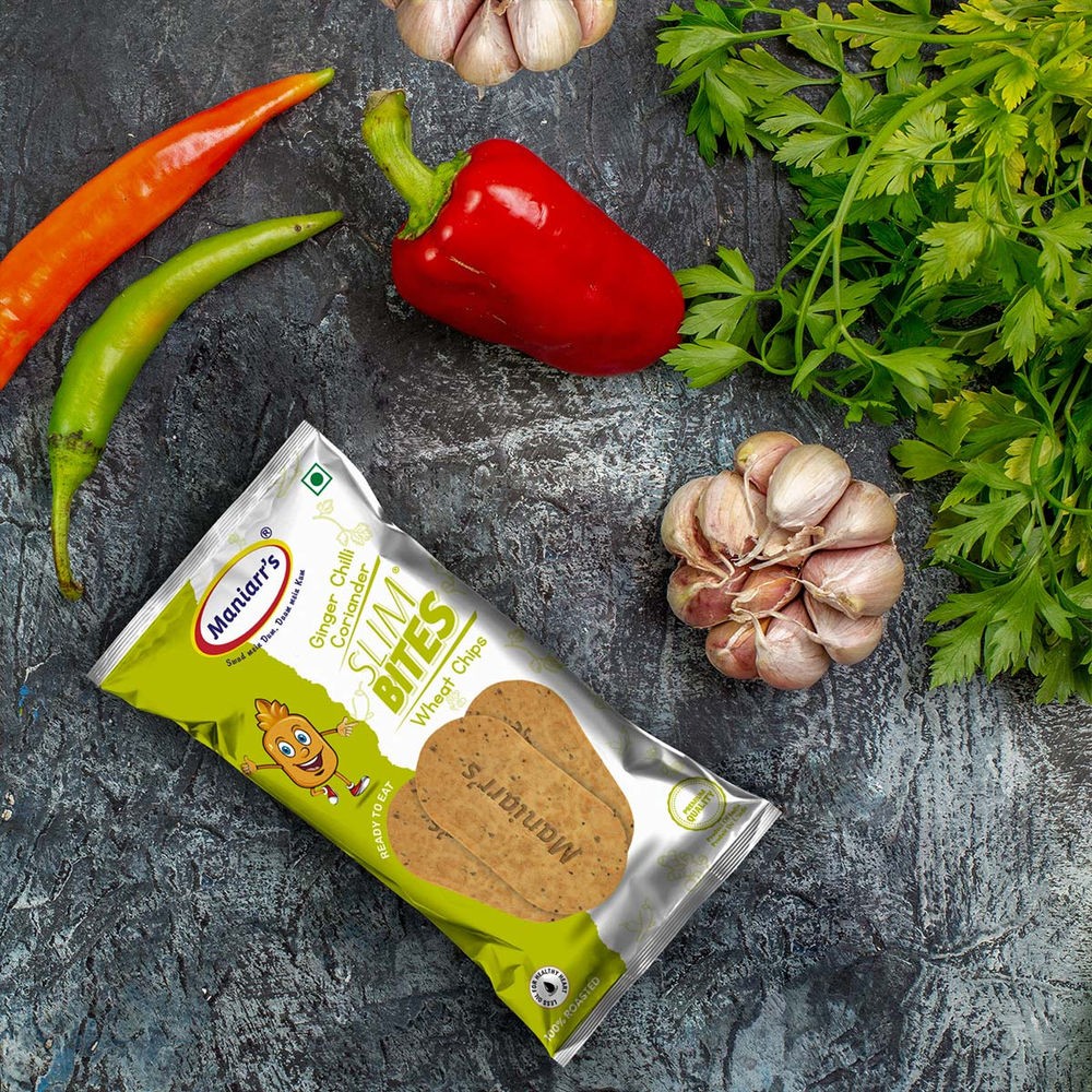 Maniarr's Ginger Chilli Khakhra Wheat Chips (60gm)