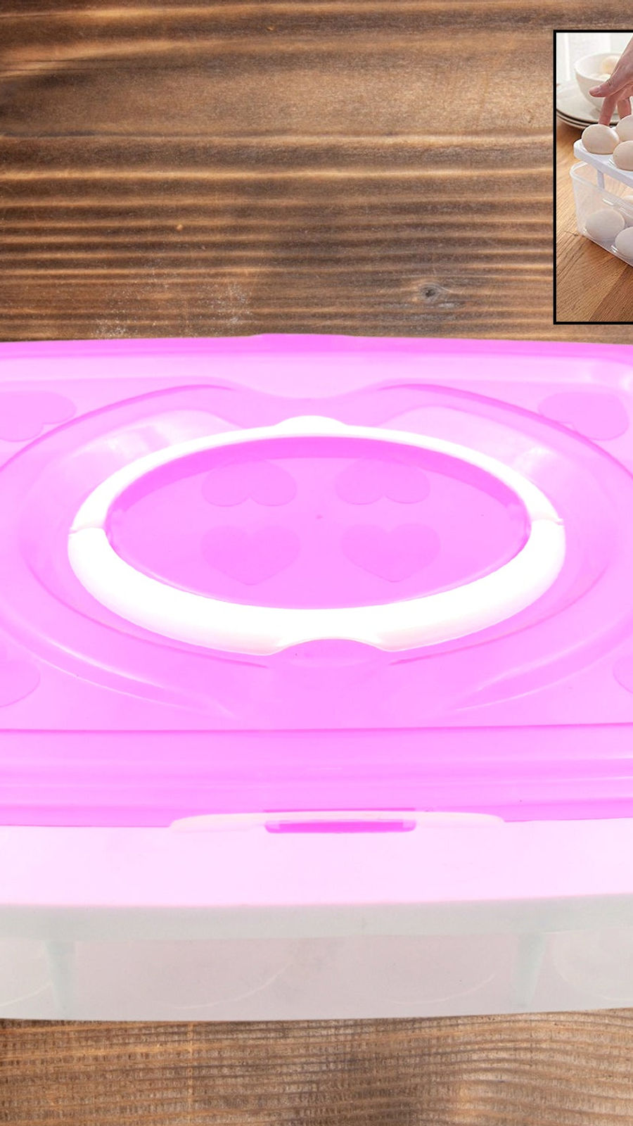 2Layer, 32 Grid Egg Tray with Lid Egg Carrier Holder for Refrigerator