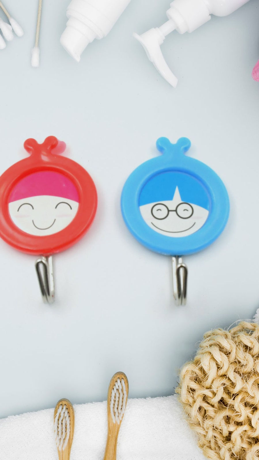 Multipurpose Self-Adhesive Hooks (2 Pc): Heavy Duty, Waterproof