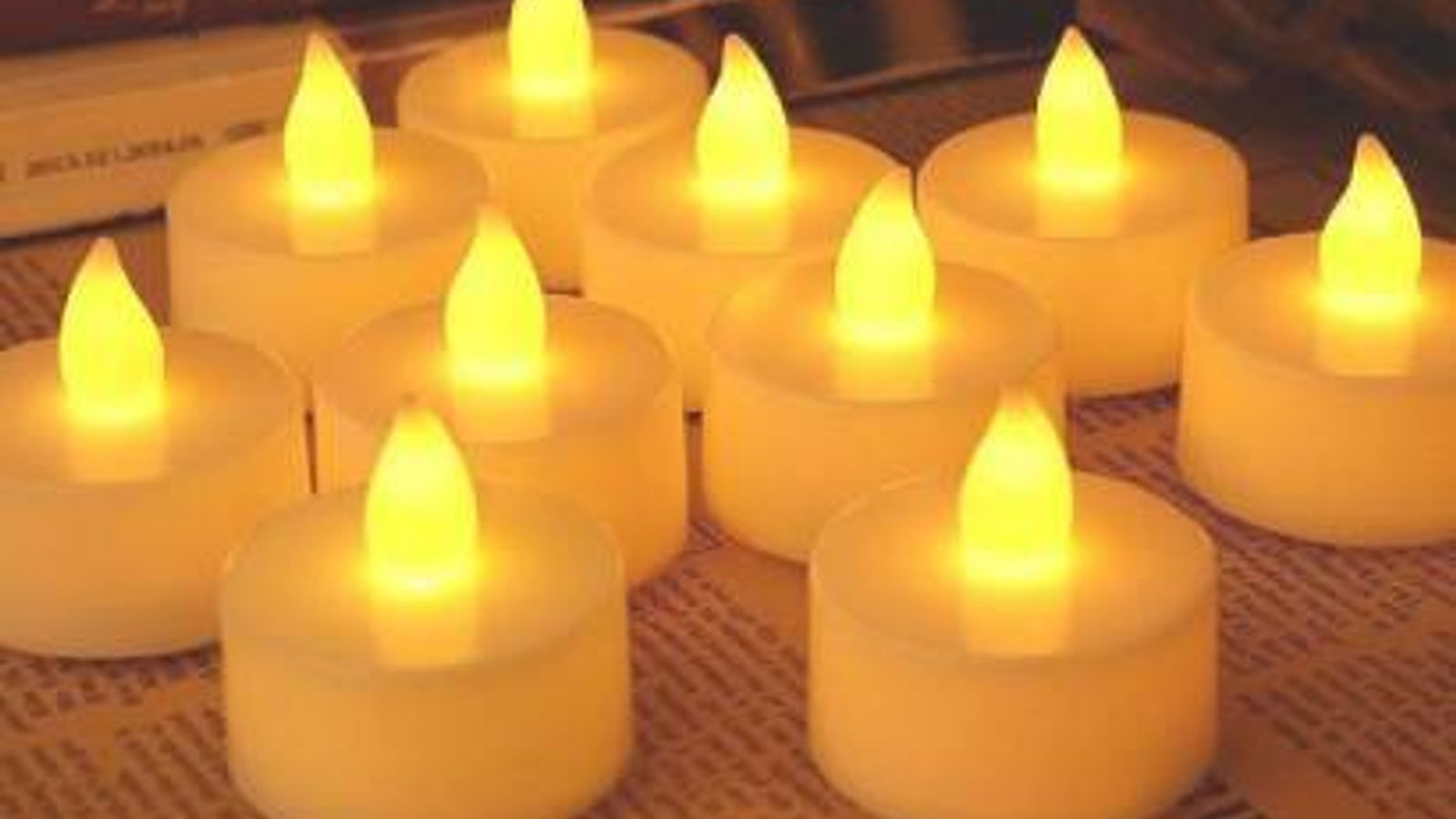 Festival Decorative - LED Tealight Candles (White, 24 Pcs)
