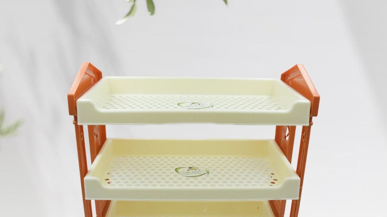 3-in-1 Multipurpose Plastic Organizer Storage Rack/Shelf