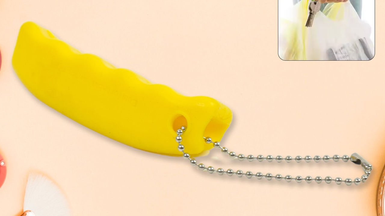 Silicone Portable Bag & Shopping Carry Tool Keychain