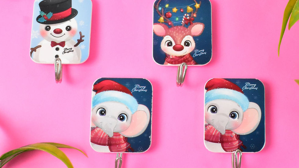 Thumbnail: Strong Cartoon Self-Adhesive Multipurpose Hooks (4 Pcs)