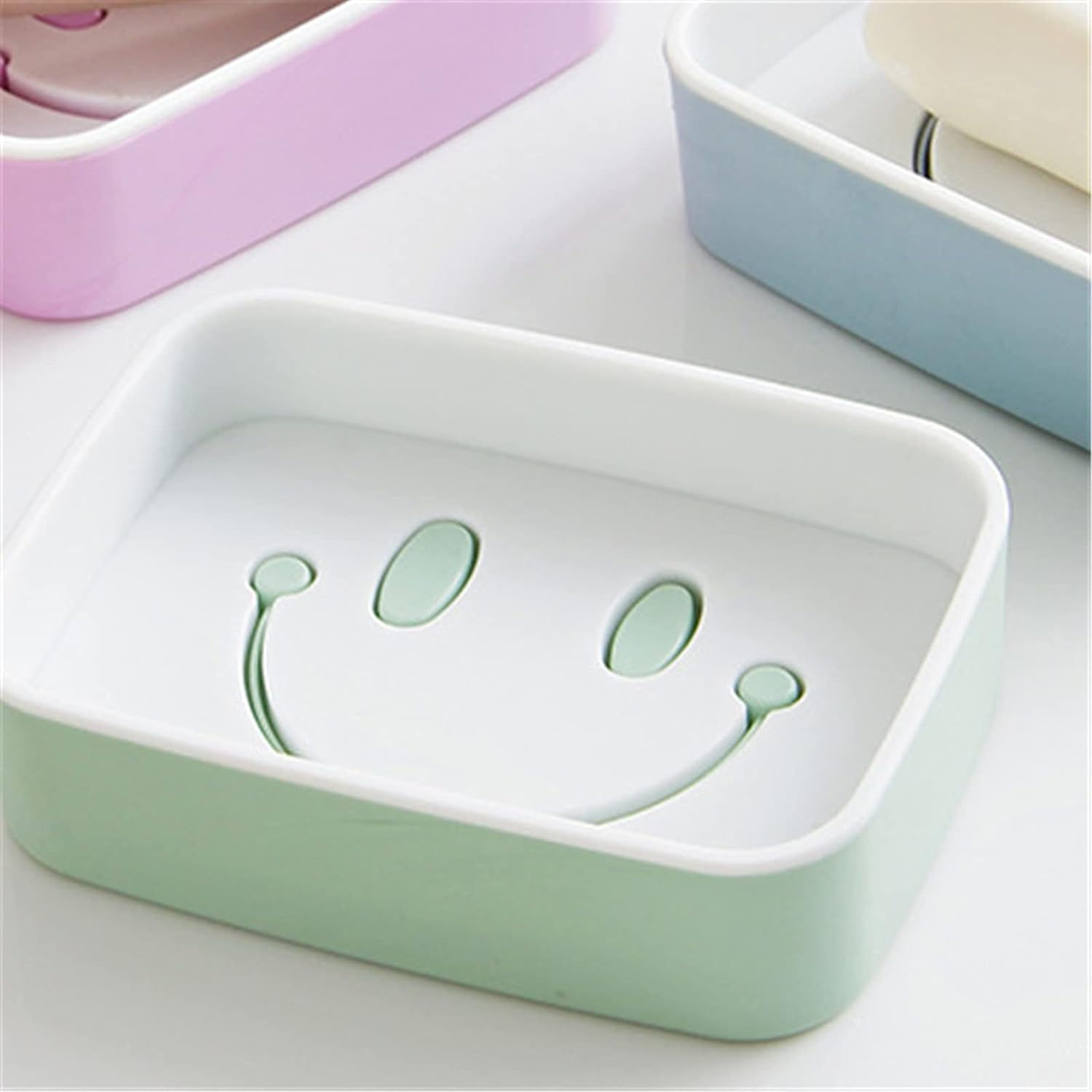 Soap Dish with Drain Soap Holder, Soap Saver Easy Cleaning