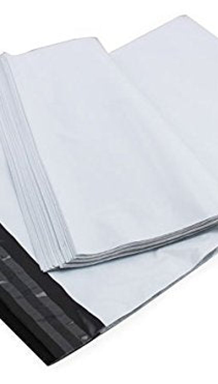 100-pcs Tamper Proof Courier Bags (6.5X08 PLAIN)