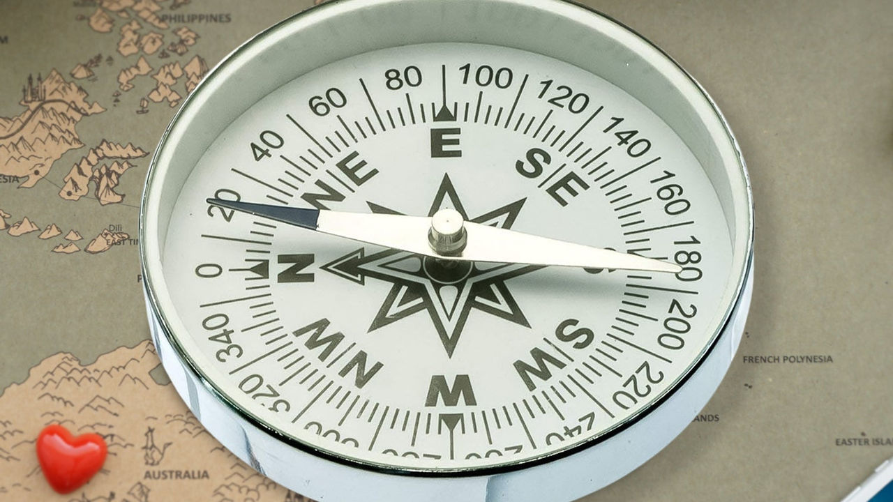 Handheld Large Compass for Direction and Navigation (80mm)
