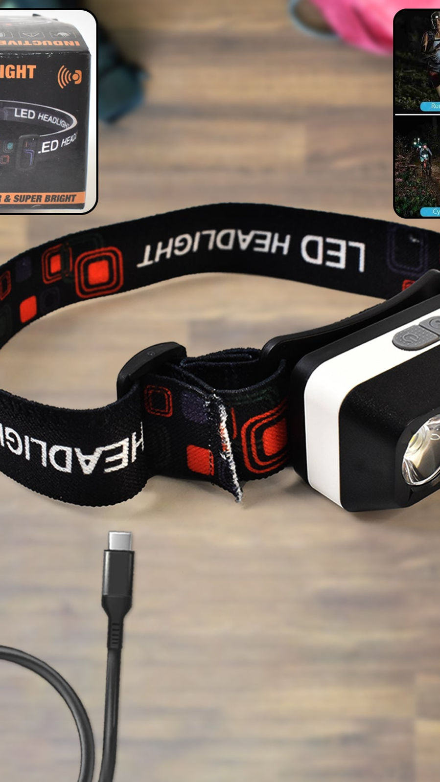 Ultra Bright Head-Mounted Flashlight