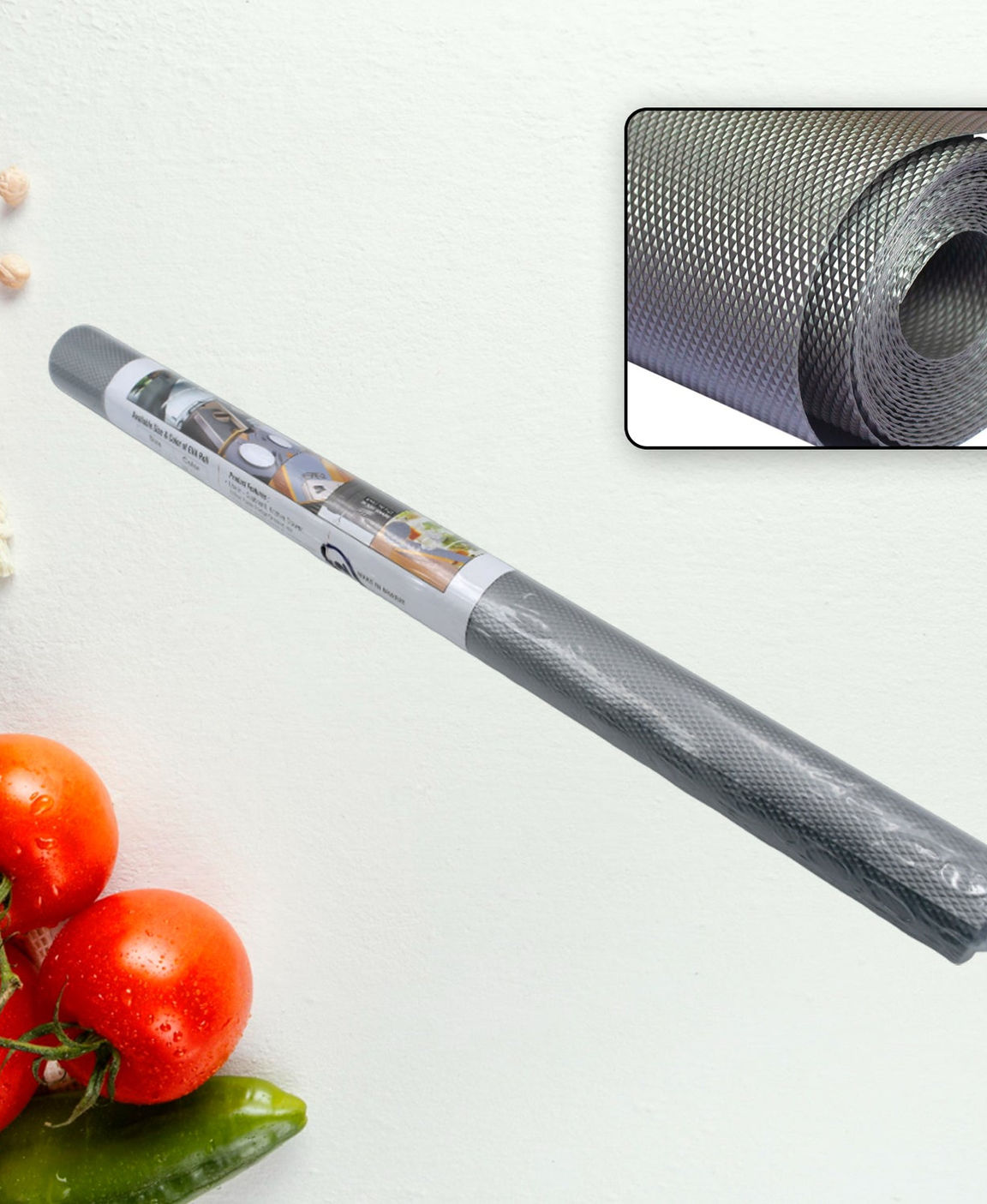 Anti-Slip Mat Liner Roll for Cabinet, Drawer, Fridge (45cm x 1.25m)