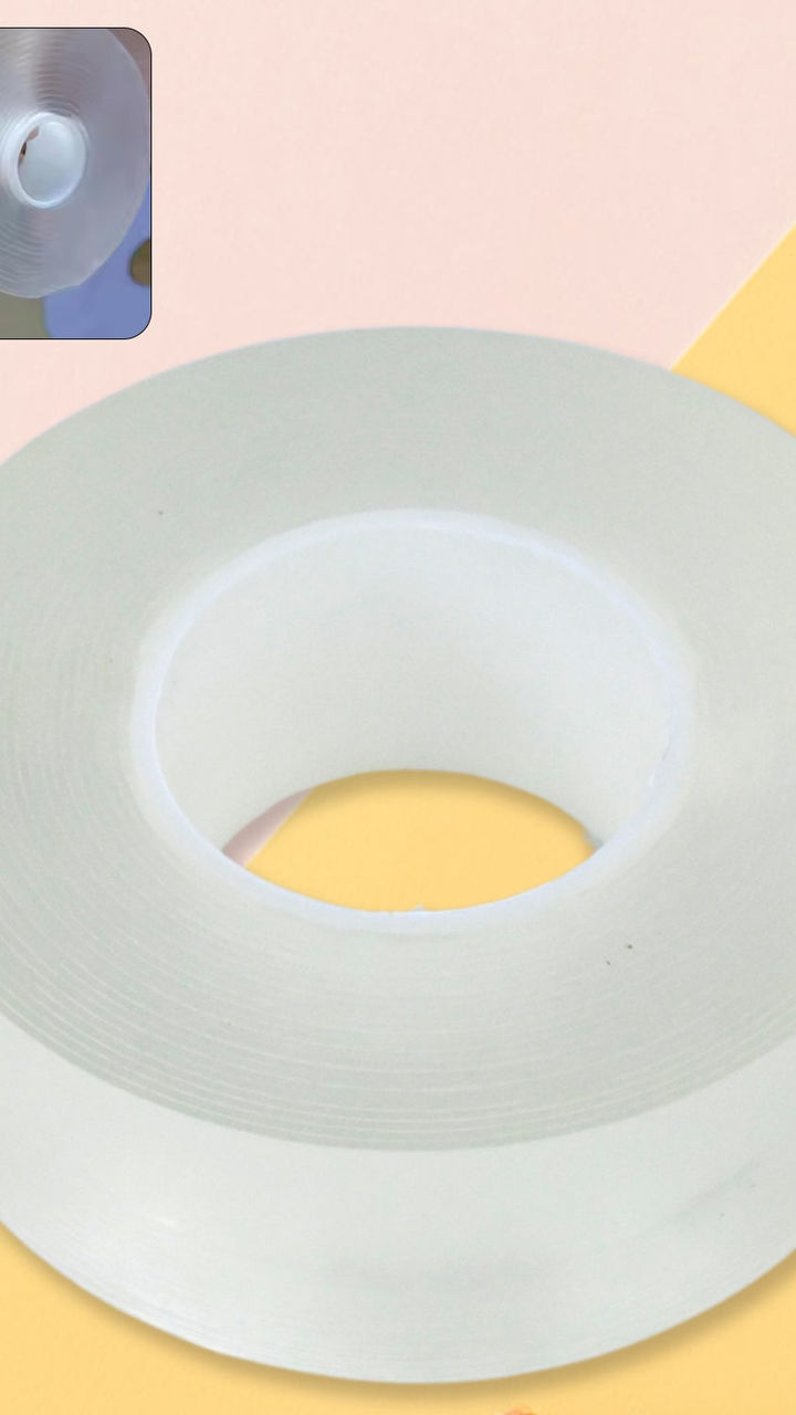 Washable Reusable Double-Sided Adhesive Tape (8.5x3cm)