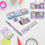 Thumbnail: Stationery Kit for Kids - Metal Pencil Box, Sharpener, Pencil & Eraser
