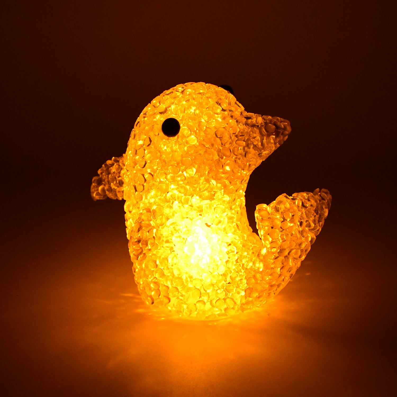 Dolphin-Shaped Crystal LED Night Light Lamp