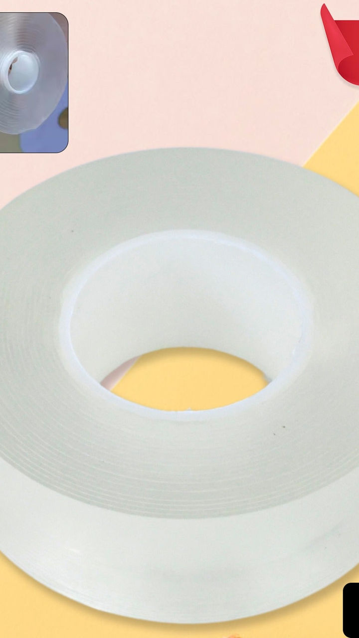 Washable Reusable Double-Sided Adhesive Tape (9x3cm)