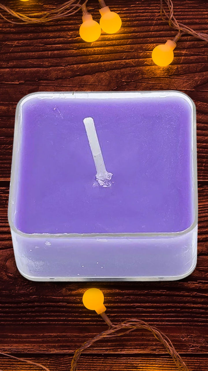 Smokeless Scented Acrylic Lavender Tealight Candles (Mix Color)