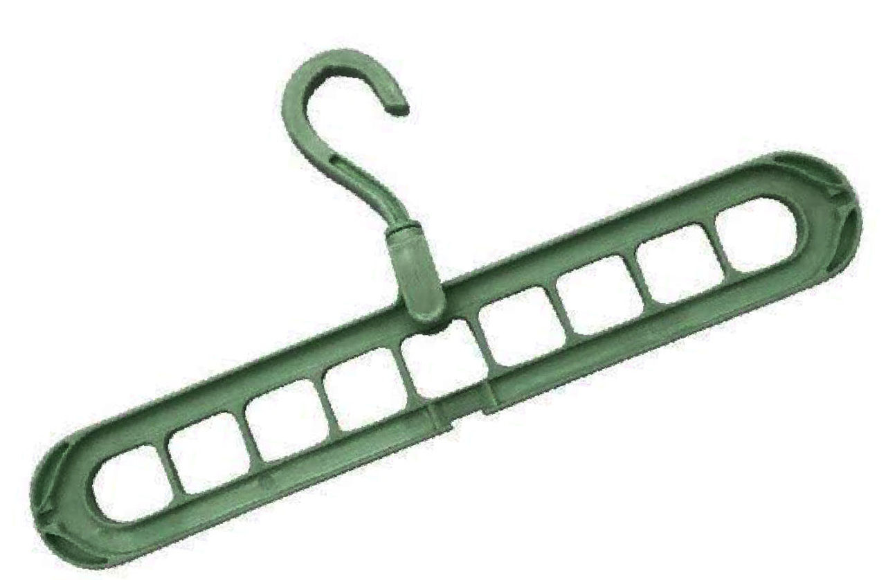 Anti-Skid Plastic 9-Holes Magic Wardrobe Folding Hangers