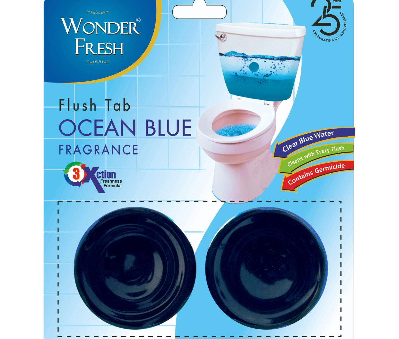 Toilet Cleaner Flush Tab Ocean Blue 100 Gram