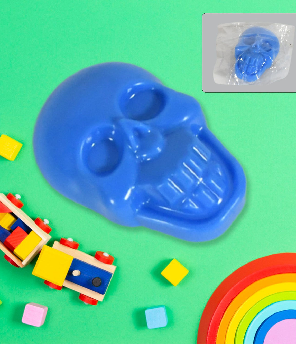Pull Back Skull Toy, Small DIY Pull Back Skull Toy For Kids