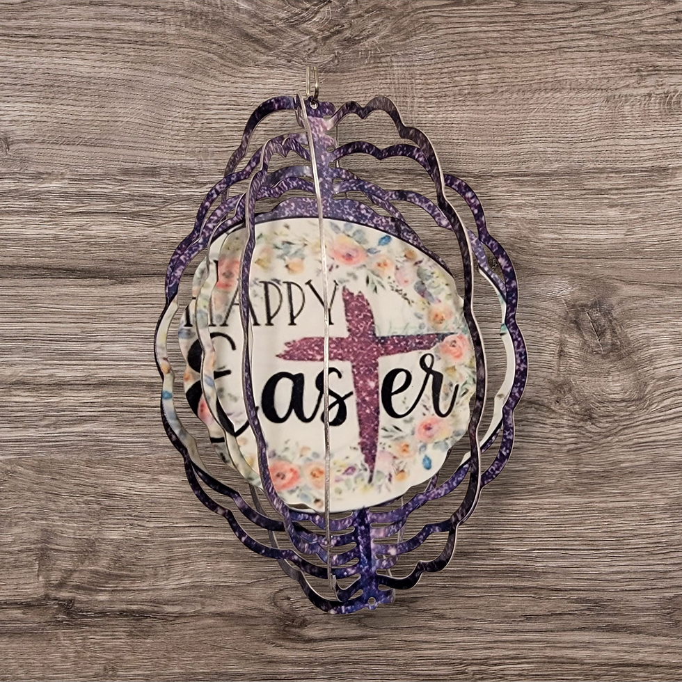 8 inch Happy Easter Wind Spinner