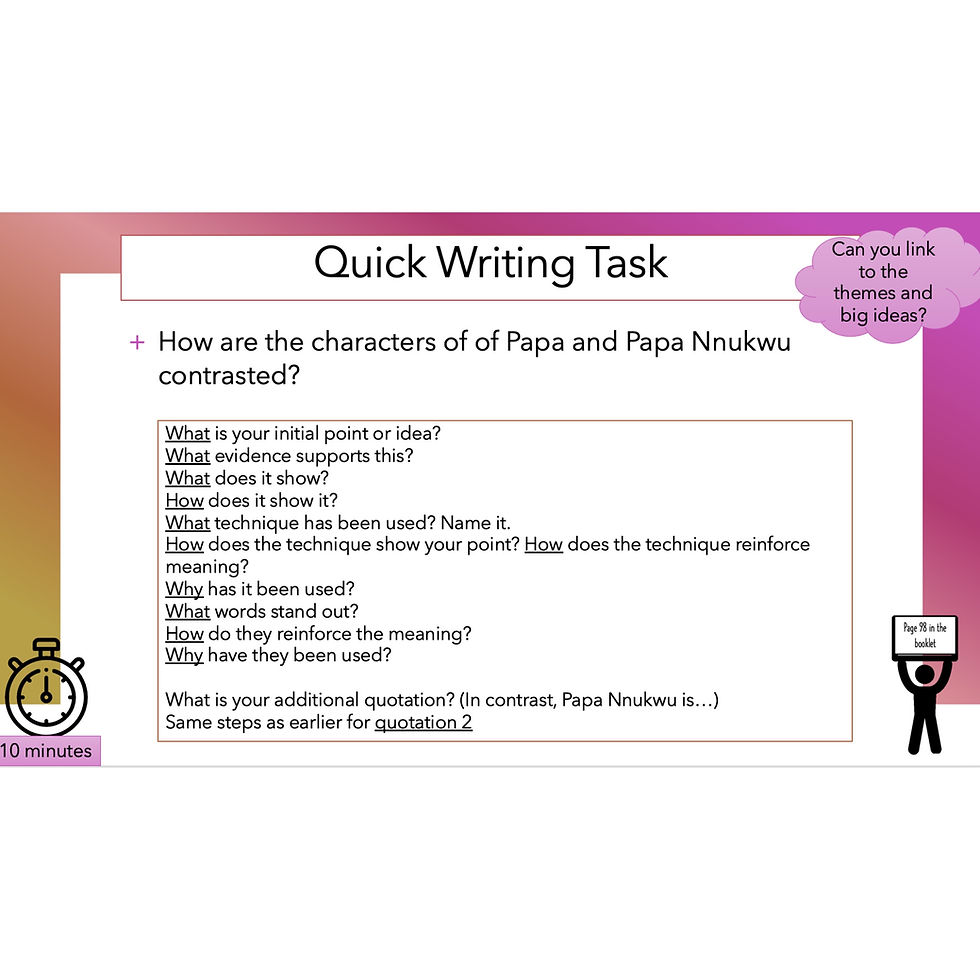 Thumbnail: 'Purple Hibiscus' Full Scheme of Work CIE IGCSE