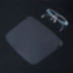 Thumbnail: Protective face shield with transparent glasses frame