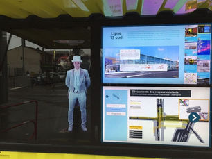 Un hologramme pour aider les commerçants les travaux du Grand Paris