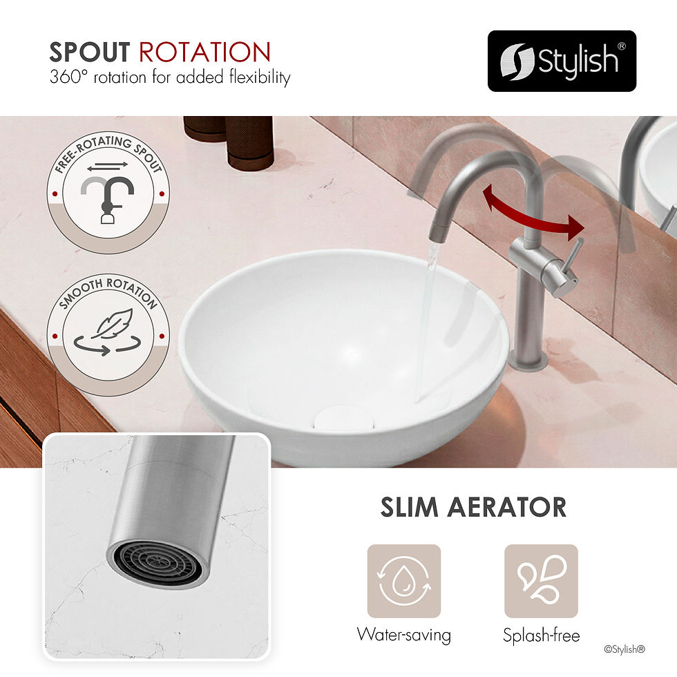 Thumbnail: STYLISH Single Handle Bathroom Vessel Sink Faucet B-124S