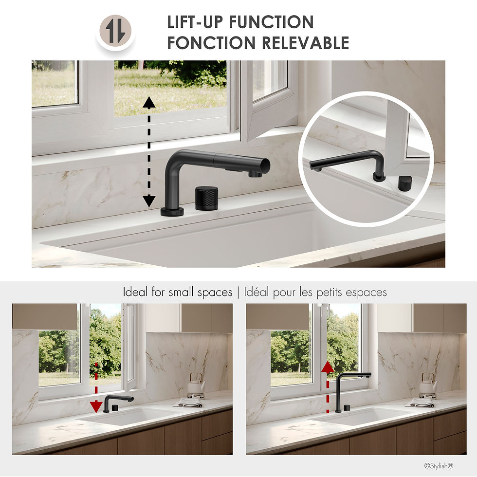 Miniature : STYLISH Lift Up Kitchen Faucet K-152N