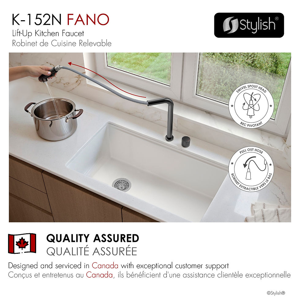 Thumbnail: STYLISH Lift Up Kitchen Faucet K-152N