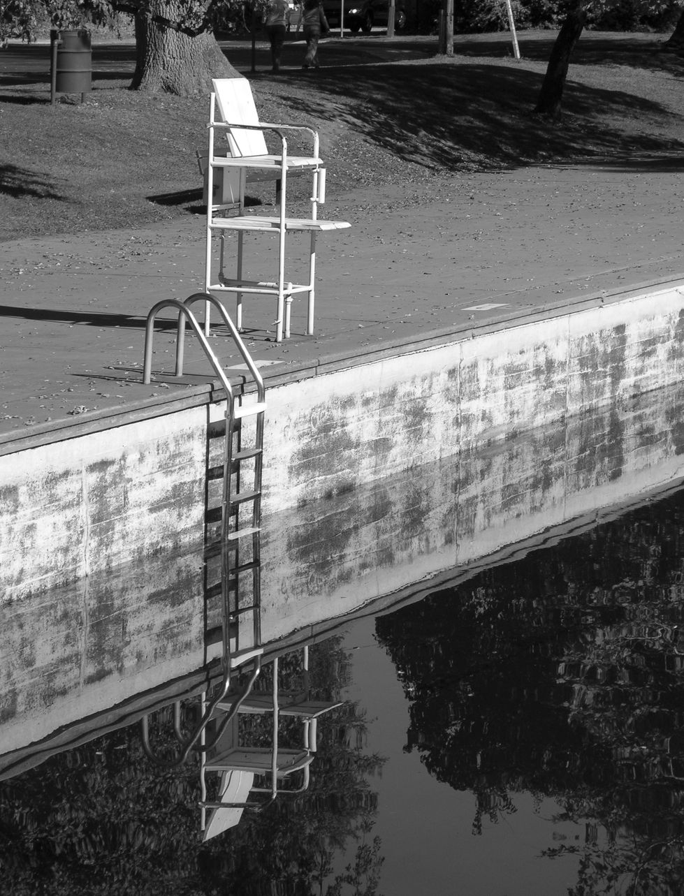 Lifeguard chair at Sycamore pool 1 mile recreation area