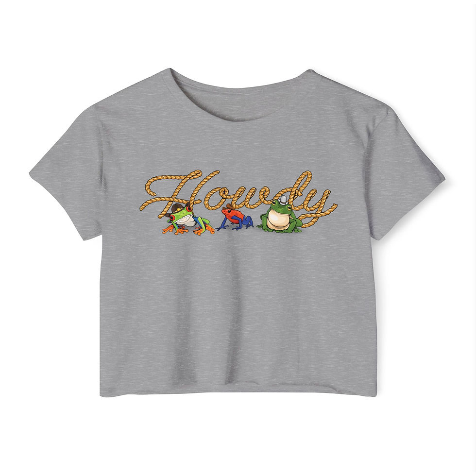 Thumbnail: Howdy Frogs Crop Top