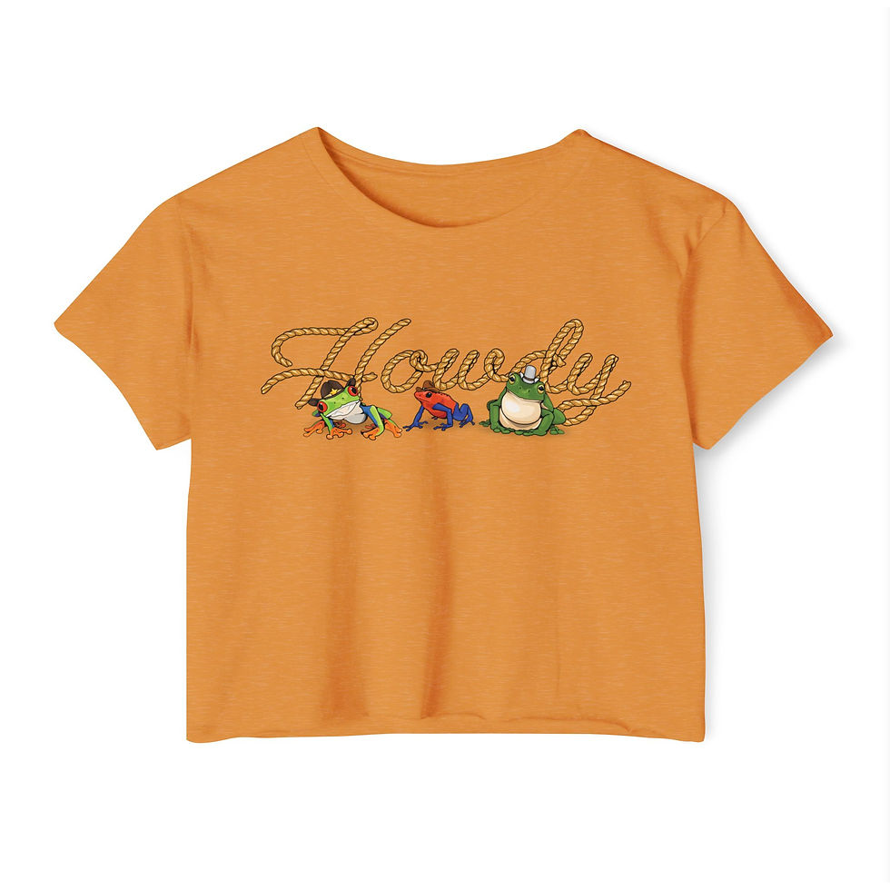 Thumbnail: Howdy Frogs Crop Top